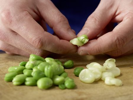 Bohnen-Erbsen-Gemüse Zubereitung Schritt 1 Bohnen-Erbsen-Gemüse Zubereitung Schritt 1