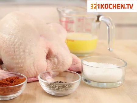 Einfaches Brathähnchen