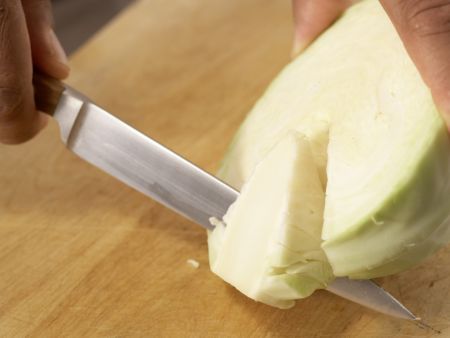 Bunter Weißkohlsalat Zubereitung Schritt 1 Bunter Weißkohlsalat Zubereitung Schritt 1