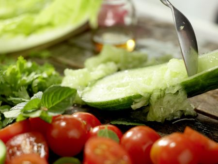 Calamari-Salat mit Reisnudeln Zubereitung Schritt 3 Calamari-Salat mit Reisnudeln Zubereitung Schritt 3