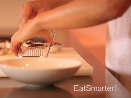 Champignons schneiden