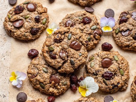 Cranberry-Cookies mit Kürbiskernen
