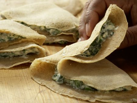 Crespelle mit Spinat und Ricotta Zubereitung Schritt 8 Crespelle mit Spinat und Ricotta Zubereitung Schritt 8