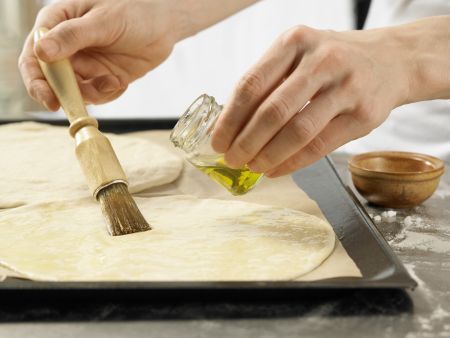 Dinkelfladen Zubereitung Schritt 5 Dinkelfladen Zubereitung Schritt 5