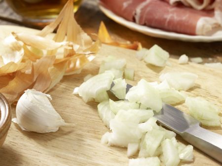 Erbsen-Reis mit Parmaschinken Zubereitung Schritt 4 Erbsen-Reis mit Parmaschinken Zubereitung Schritt 4