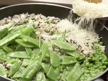 Erbsen-Reis mit Parmaschinken Zubereitung Schritt 6 Erbsen-Reis mit Parmaschinken Zubereitung Schritt 6
