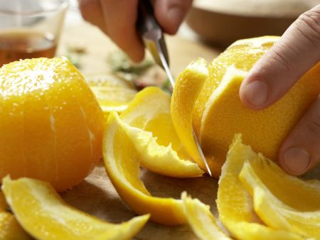 Erdbeer-Orangen-Marmelade Zubereitung Schritt 2 Erdbeer-Orangen-Marmelade Zubereitung Schritt 2