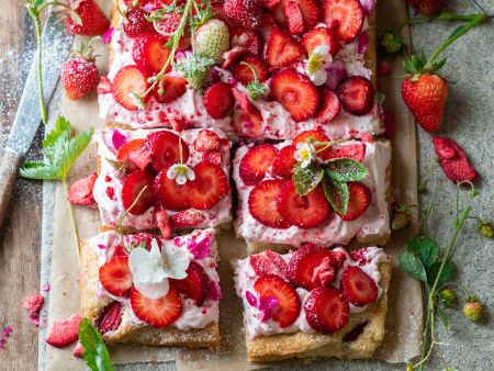 Erdbeerkuchen vom Blech