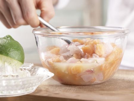 Feines Fischtatar Zubereitung Schritt 3 Feines Fischtatar Zubereitung Schritt 3