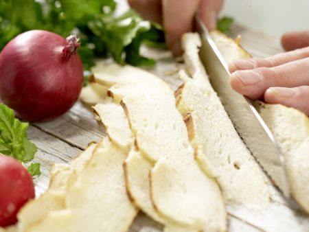 Feldsalat nach bayrischer Art Zubereitung Schritt 1 Feldsalat nach bayrischer Art Zubereitung Schritt 1