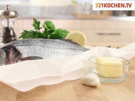 Fisch im Ofen dämpfen