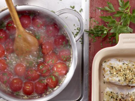 Fischfilets mit Mandelkruste Zubereitung Schritt 8 Fischfilets mit Mandelkruste Zubereitung Schritt 8