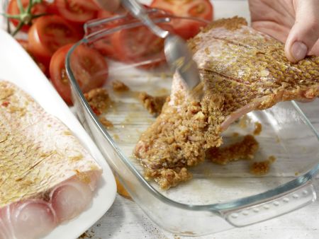Fischfilets aus dem Ofen Zubereitung Schritt 8 Fischfilets aus dem Ofen Zubereitung Schritt 8