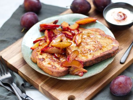 French Toasts mit Hagebutten-Quark-Dip
