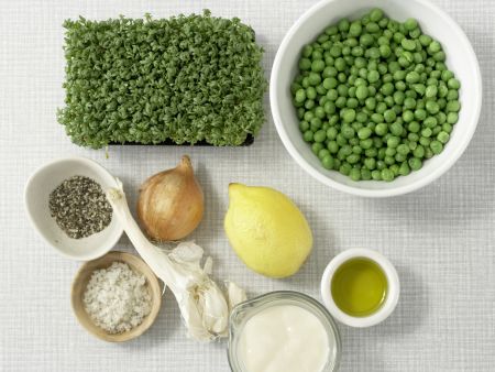 Frisches Erbsenpüree – smarter Zubereitung Schritt 1 Frisches Erbsenpüree – smarter Zubereitung Schritt 1