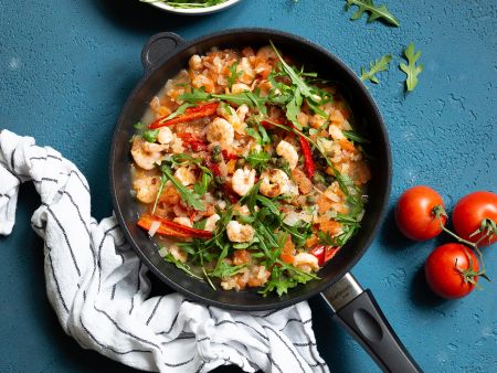 Mediterrane Garnelenpfanne