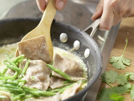 Garnelen-Ravioli Zubereitung Schritt 12 Garnelen-Ravioli Zubereitung Schritt 12