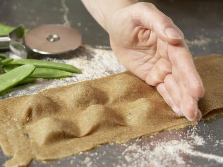 Garnelen-Ravioli Zubereitung Schritt 5 Garnelen-Ravioli Zubereitung Schritt 5