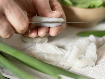 Garnelenpfanne Zubereitung Schritt 1 Garnelenpfanne Zubereitung Schritt 1