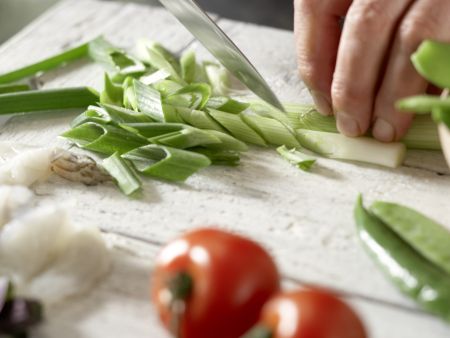 Garnelenpfanne Zubereitung Schritt 2 Garnelenpfanne Zubereitung Schritt 2