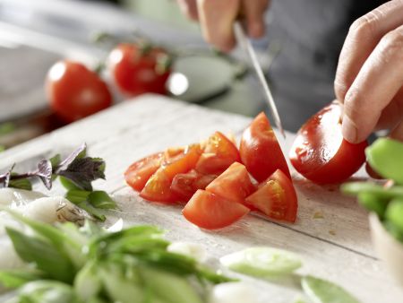 Garnelenpfanne Zubereitung Schritt 4 Garnelenpfanne Zubereitung Schritt 4