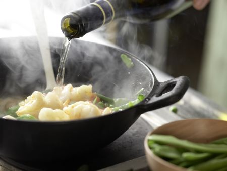 Garnelenpfanne Zubereitung Schritt 8 Garnelenpfanne Zubereitung Schritt 8