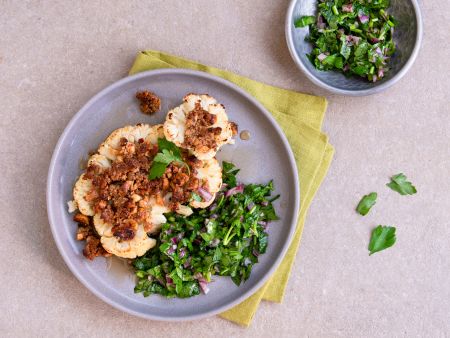 Gebackene Blumenkohlsteaks