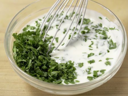 Gebackene Gemüsestangen mit Dip Zubereitung Schritt 9 Gebackene Gemüsestangen mit Dip Zubereitung Schritt 9