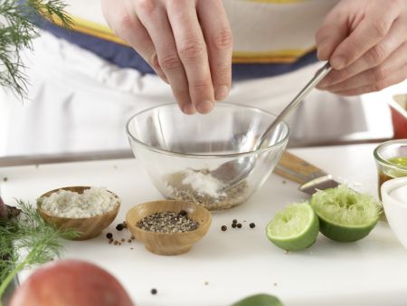 Gebeizte Lachsforelle Zubereitung Schritt 10 Gebeizte Lachsforelle Zubereitung Schritt 10