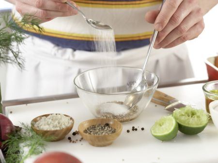 Gebeizte Lachsforelle Zubereitung Schritt 9 Gebeizte Lachsforelle Zubereitung Schritt 9