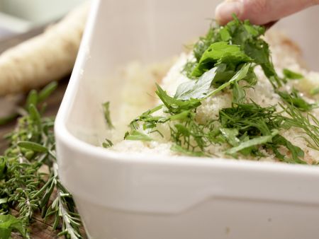 Gebratene gebeizte Lachsfilets Zubereitung Schritt 3 Gebratene gebeizte Lachsfilets Zubereitung Schritt 3
