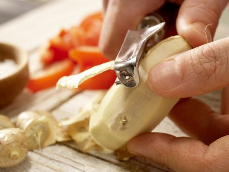 Gebratene Kürbisspalten Zubereitung Schritt 8 Gebratene Kürbisspalten Zubereitung Schritt 8