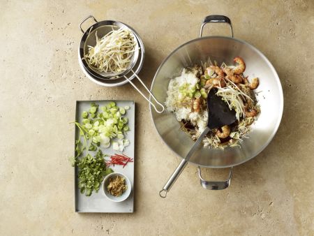 Gebratenen Reis zubereiten