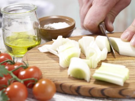 Gebratener Seelachs mit Wildreis Zubereitung Schritt 2 Gebratener Seelachs mit Wildreis Zubereitung Schritt 2