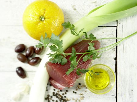 Gebratener Thunfisch Zubereitung Schritt 1 Gebratener Thunfisch Zubereitung Schritt 1