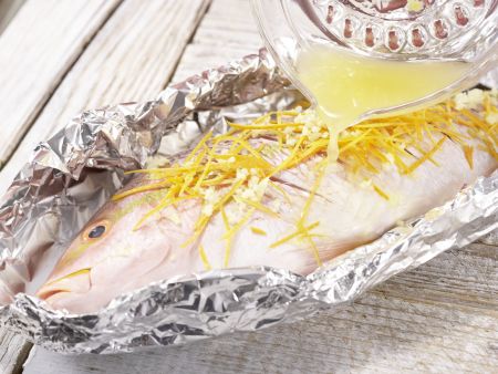 Gedämpfter Red Snapper Zubereitung Schritt 5 Gedämpfter Red Snapper Zubereitung Schritt 5