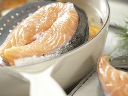 Gedünstete Lachssteaks Zubereitung Schritt 6 Gedünstete Lachssteaks Zubereitung Schritt 6