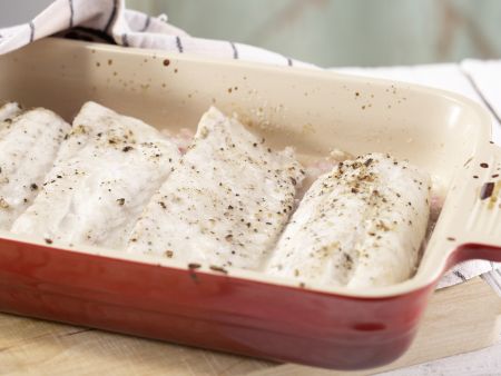 Gedünstete Seelachsfilets Zubereitung Schritt 4 Gedünstete Seelachsfilets Zubereitung Schritt 4