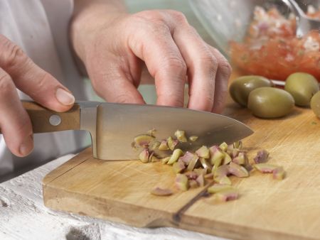 Gefüllte Artischockenböden Zubereitung Schritt 4 Gefüllte Artischockenböden Zubereitung Schritt 4