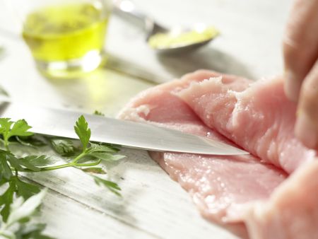Gefüllte Kalbssteaks – smarter Zubereitung Schritt 1 Gefüllte Kalbssteaks – smarter Zubereitung Schritt 1