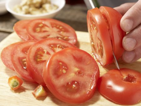 Gefüllte Kartoffeln vom Blech Zubereitung Schritt 2 Gefüllte Kartoffeln vom Blech Zubereitung Schritt 2