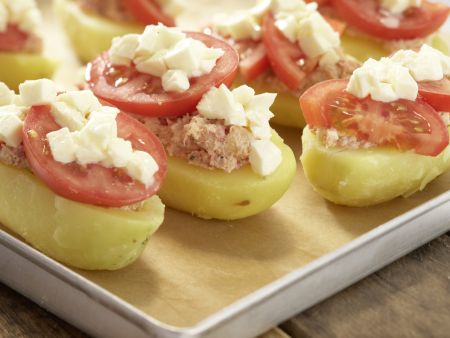 Gefüllte Kartoffeln vom Blech Zubereitung Schritt 6 Gefüllte Kartoffeln vom Blech Zubereitung Schritt 6
