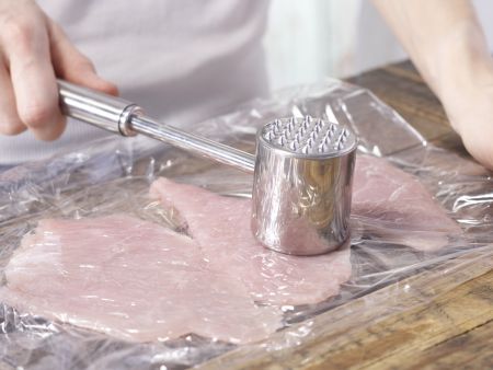 Gefüllte Putenschnitzel Zubereitung Schritt 1 Gefüllte Putenschnitzel Zubereitung Schritt 1