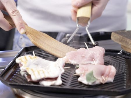 Gefüllte Putenschnitzel Zubereitung Schritt 5 Gefüllte Putenschnitzel Zubereitung Schritt 5