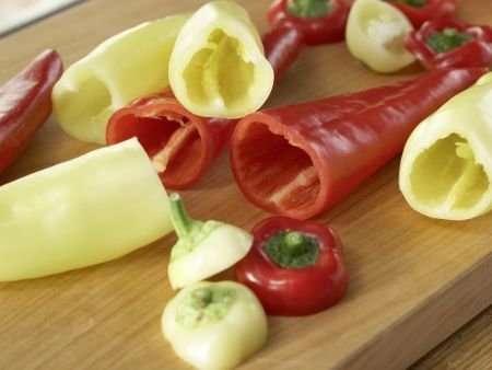 Gefüllte Spitzpaprika Zubereitung Schritt 1 Gefüllte Spitzpaprika Zubereitung Schritt 1