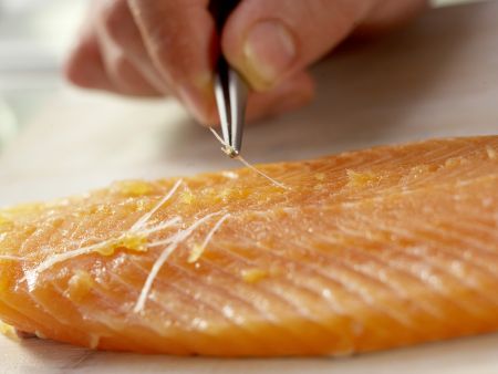 Gegrillte Lachsforelle Zubereitung Schritt 1 Gegrillte Lachsforelle Zubereitung Schritt 1
