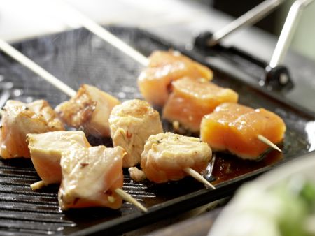 Gegrillte Lachsspieße Zubereitung Schritt 11 Gegrillte Lachsspieße Zubereitung Schritt 11