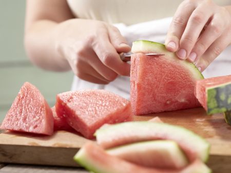 Gegrillte Wassermelone Zubereitung Schritt 2 Gegrillte Wassermelone Zubereitung Schritt 2