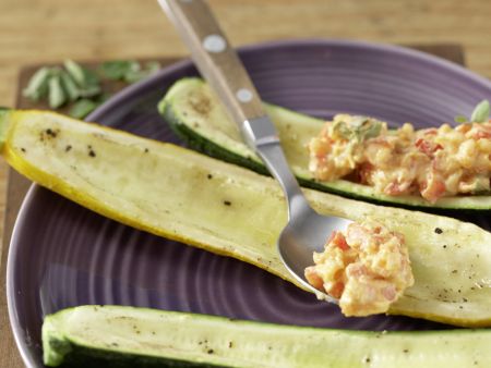 Gegrillte Zucchini mit Topping Zubereitung Schritt 7 Gegrillte Zucchini mit Topping Zubereitung Schritt 7