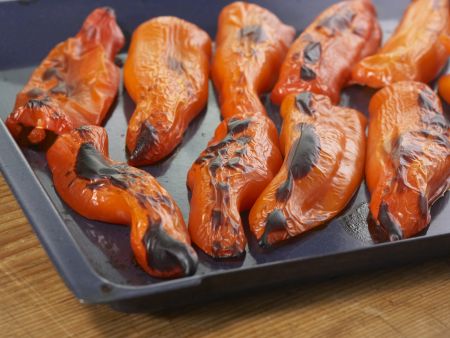 Geschmorte Makrele mit Paprika Zubereitung Schritt 1 Geschmorte Makrele mit Paprika Zubereitung Schritt 1
